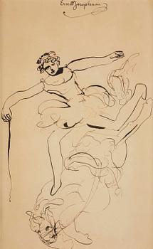 827. Ernst Josephson, Ryttare.