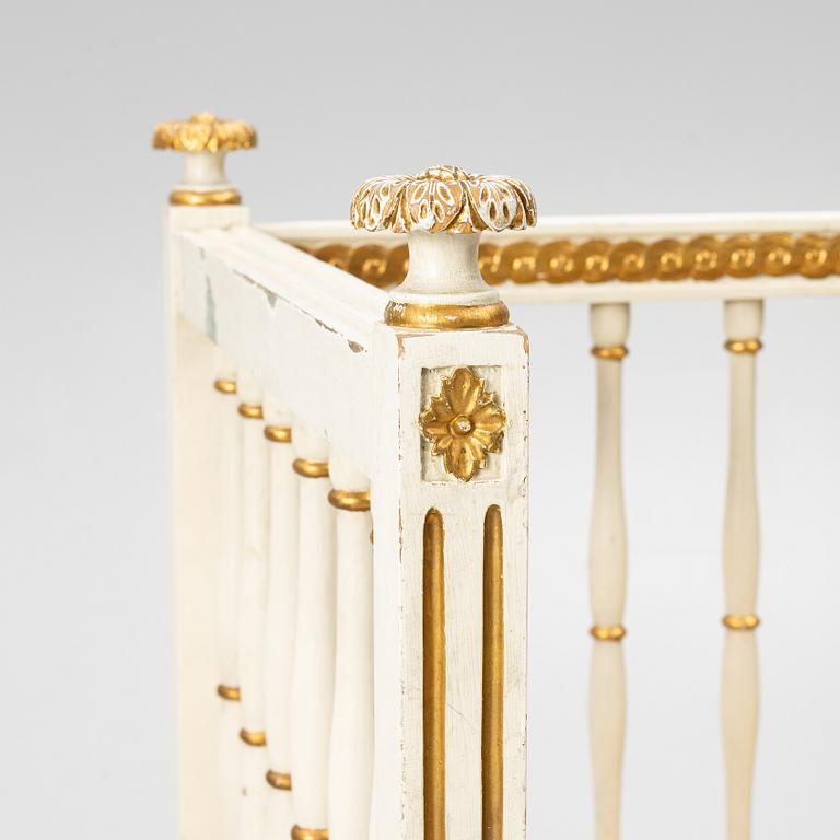 Soffa, sengustaviansk, omkring år 1800.