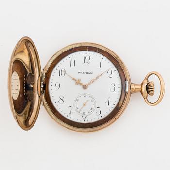 WALTHAM, pocket watch, 49 mm, hunting case,