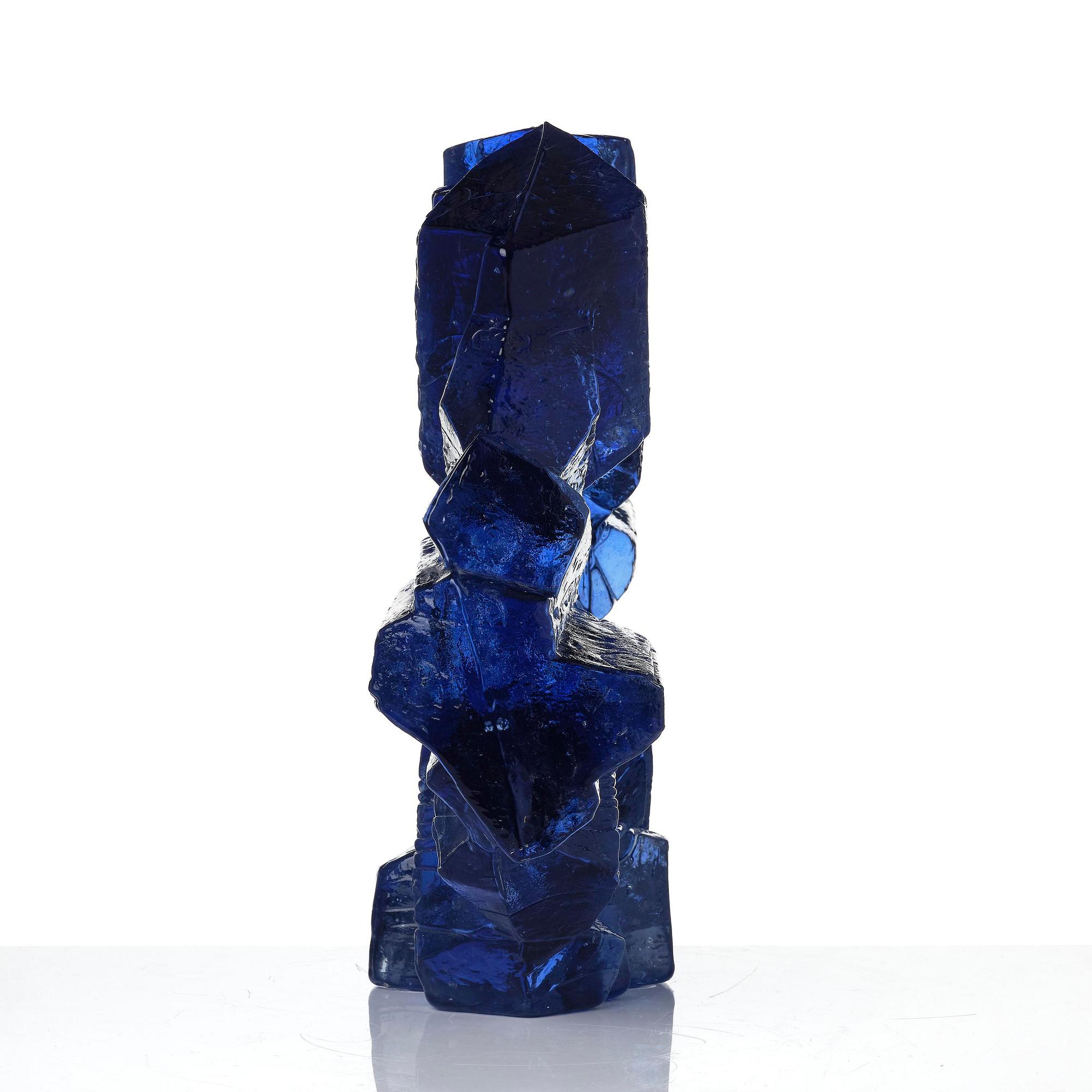 Edvin Öhrström, "Korona", a cast glass sculpture, Lindshammar Glassworks, 1970s.