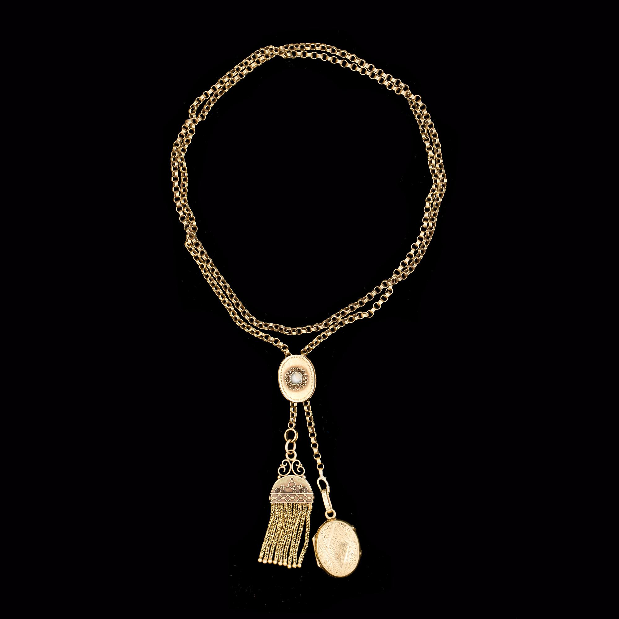 HALSSMYCKE, 18k guld, 1878.