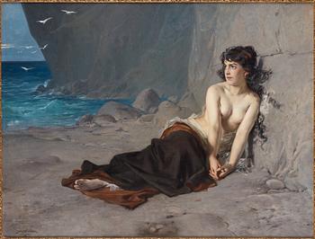 Julius Kronberg, "Han dröjer" (He is late).