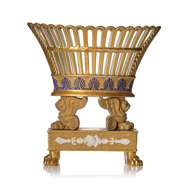 Uppsatsskål, porslin. Empire, 1800-tal.