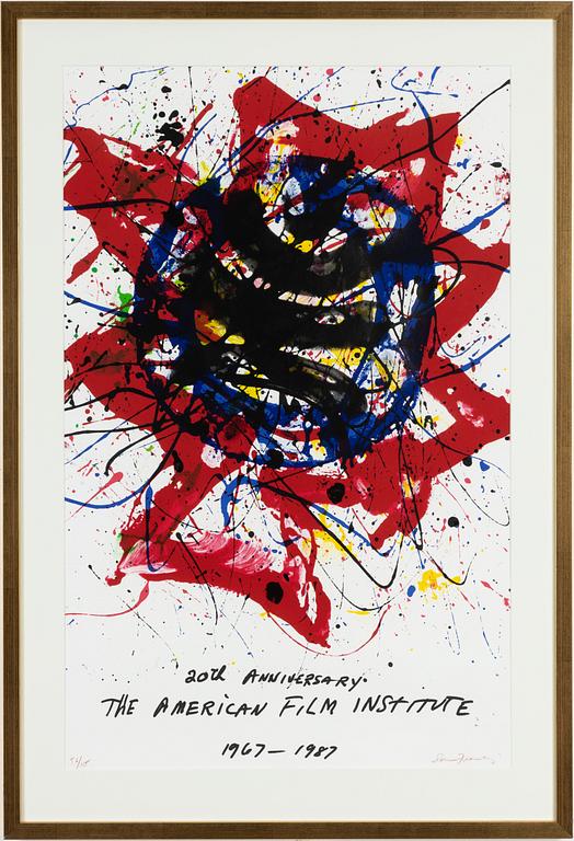 Sam Francis, "20th Anniversary - The American Film Institute 1967-1987".