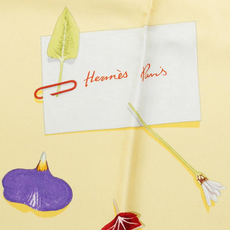 Hermès, scarf, "Des Fleures Pour le Dire".