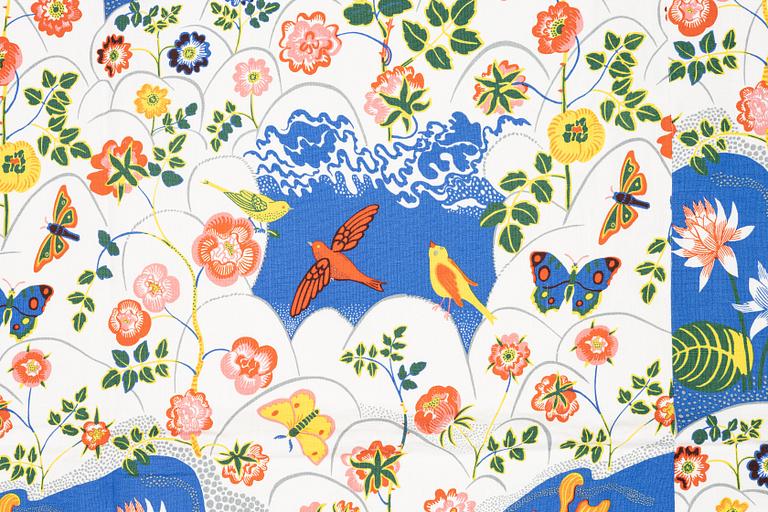 Josef Frank, a 'Guldfisk' bedspread, Svenskt Tenn.