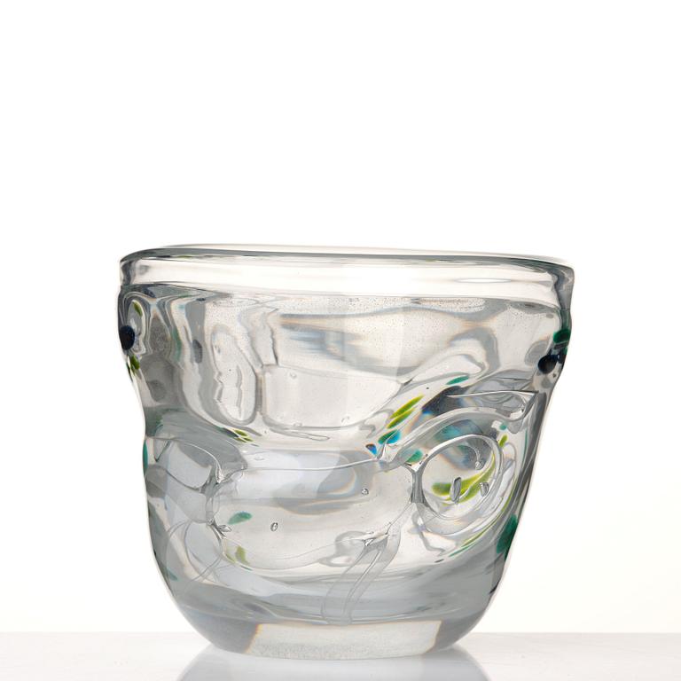 Bengt Edenfalk, a "Thalatta" glass vase, Skruf, Sweden 1960's.