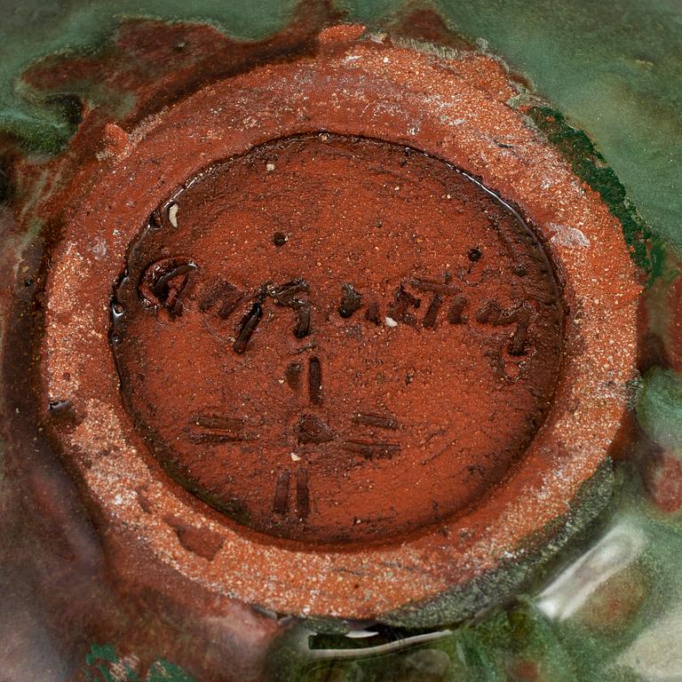 ANJA NOTINI, a earthenware 'Circle' urn, 1990's.