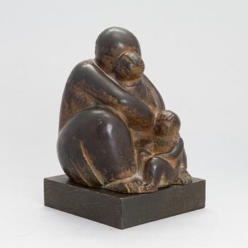 Carl Wilhelms, a bronze sculpture, signed and dated -46.