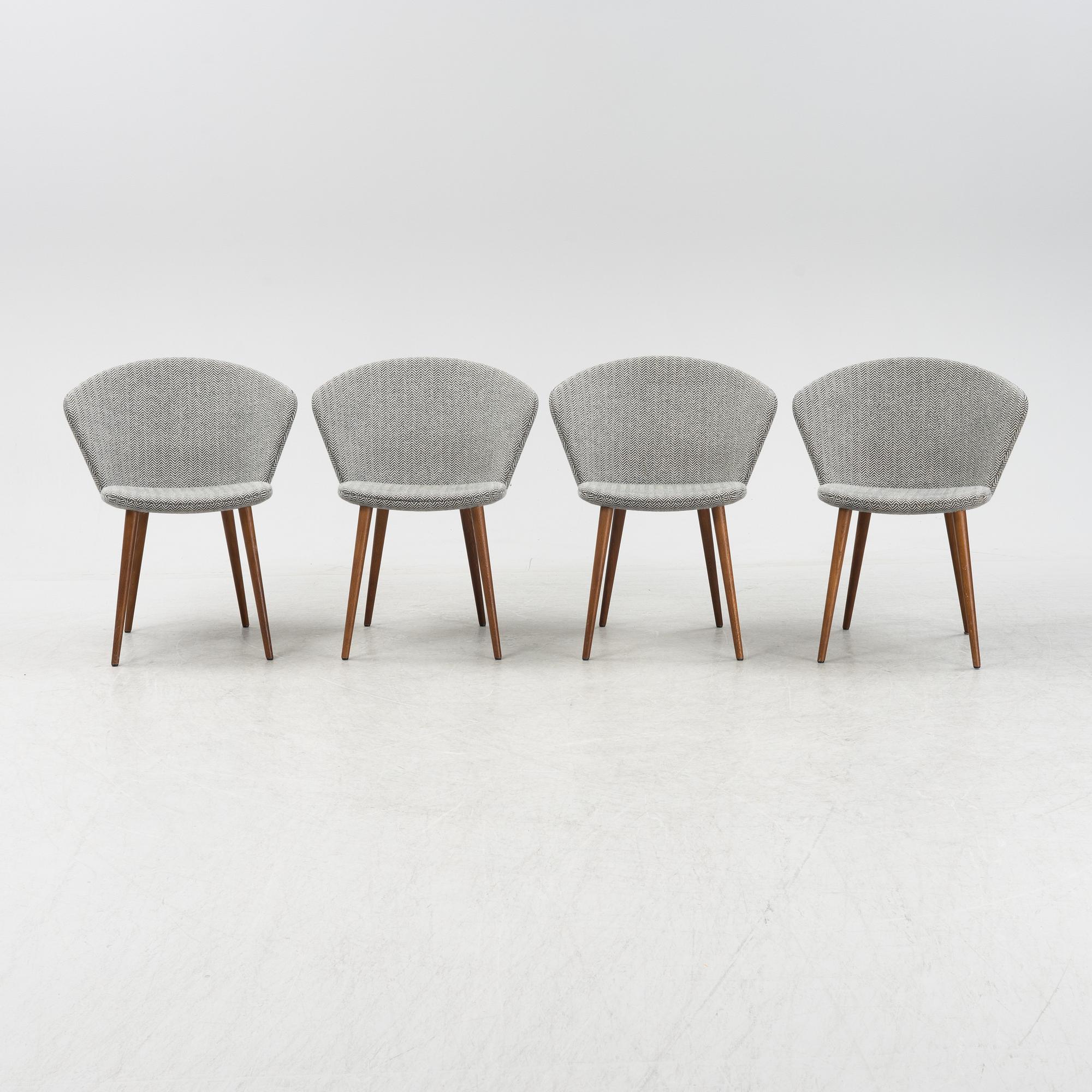 A set of four 'Miss Holly Upholstered' by Jonas Lindvall for Stolab designed 2018.