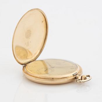 Omega, dress pocket watch, hunter, 48 mm.