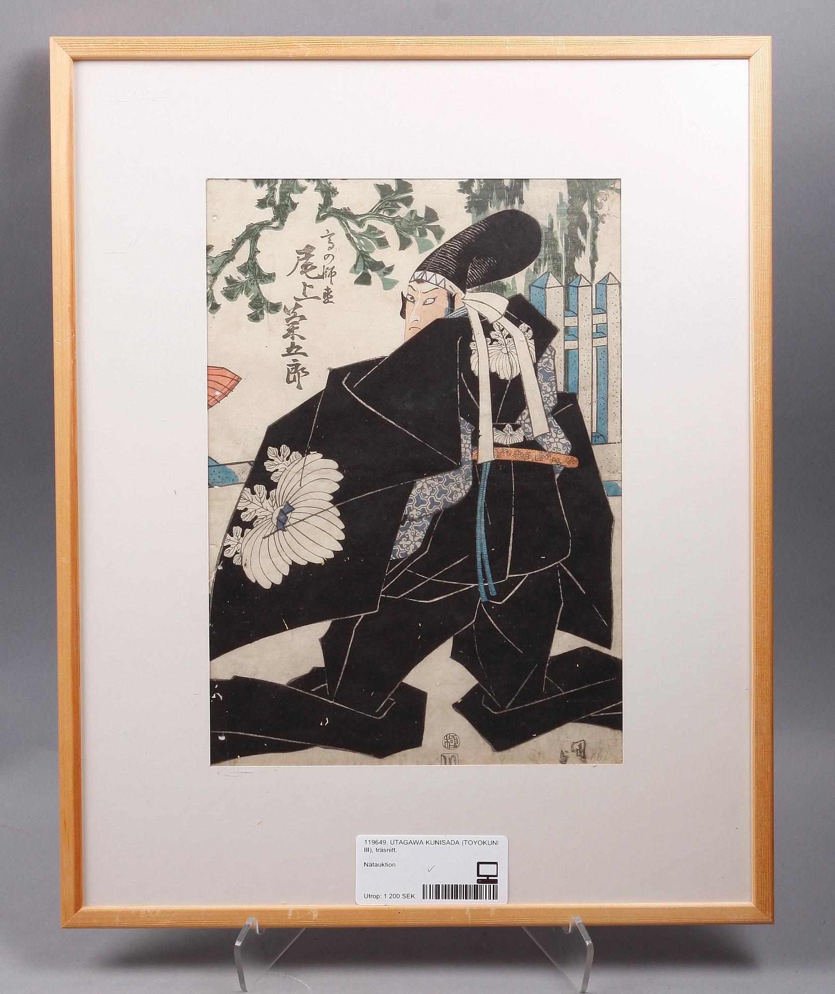 UTAGAWA KUNISADA (TOYOKUNI III), träsnitt.
