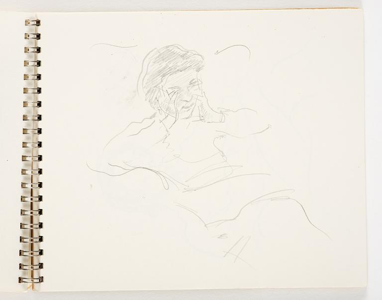 Lotte Laserstein, 4 skissböcker med blyertsteckningar.