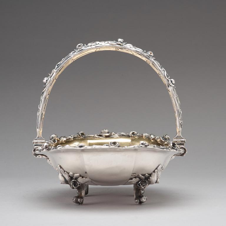 Fruktkorg, silver, oidentifierad mästare, S:t Petersburg 1861,