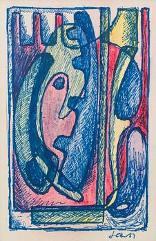 LARS ENGLUND, Chalk drawing, signed nad dated -51.