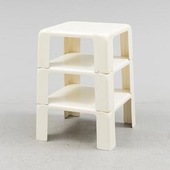 MARIO BELLINI, a set of three plastic coffee tables from C&B, Italy, second half of the 20th century.