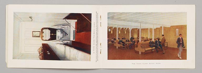 A White Star Line Agent's Brochure, OLYMPIC & TITANIC.