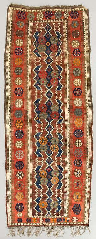 MATTA Kelim, semiantik/antik, ca 345x129 cm.