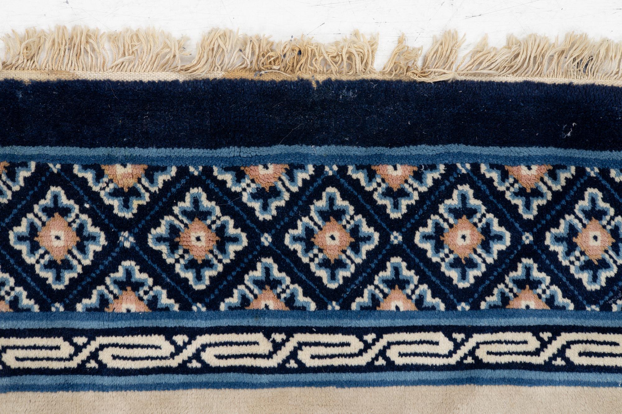 Rug, old, China, "antique finish", approx. 204 x 125 cm.