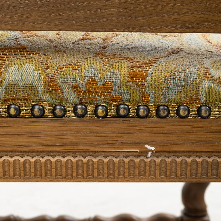 Three Baroque style chairs, 20th century, Alsterbo,.