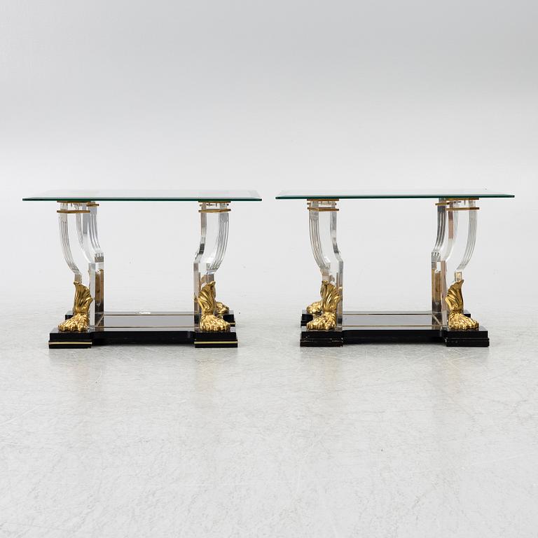 A pair of side tables, Spain, 1988.