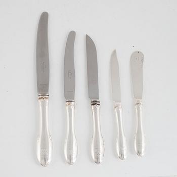 A Swedish Silver Cutlery, mark of W.A. Bolin,  Stockholm (197 pieces).