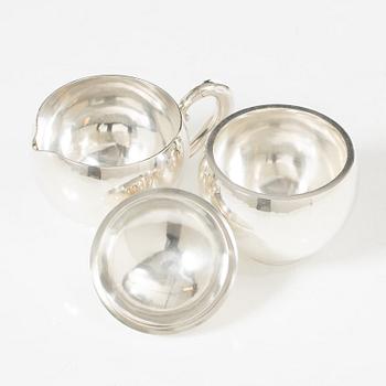 Georg Jensen, a set of four pieces tea and coffee service, sterling silver, design Johan Rohde, 533 and 787, Copenhagen.