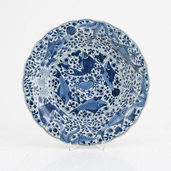 A blue and white bowl, China, Qing dynasti, Kangxi (1662-1722).