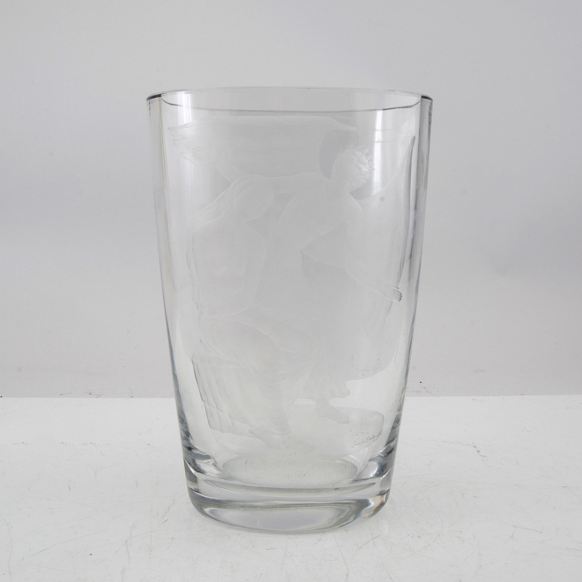 Simon Gate, vase signed Orrefors.