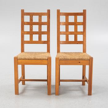 A pair of pine chairs, 1950's/60's.