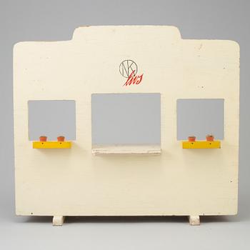 LEKSAK, i form av affär med logotyp för NK livs, 1930-/40-tal.