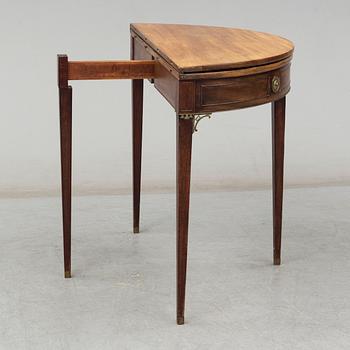A late Gustavian games table, late 18th century.