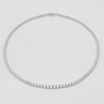 COLLIER med briljantslipade diamanter, 13.09 ct enligt gravyr.