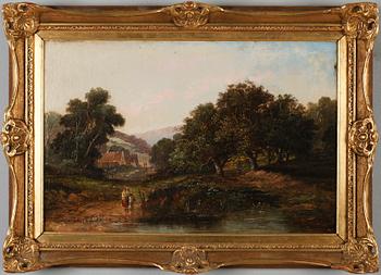 OKÄND KONSTNÄR, olja på duk, ej signerad, England, 1800-tal.