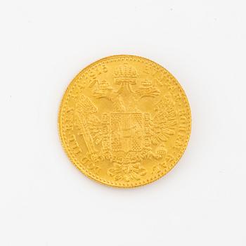 Gold coin, Austria-Hungary, 1 Ducat, 1915.