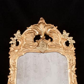 A Swedish Rococo 18th century mirror.