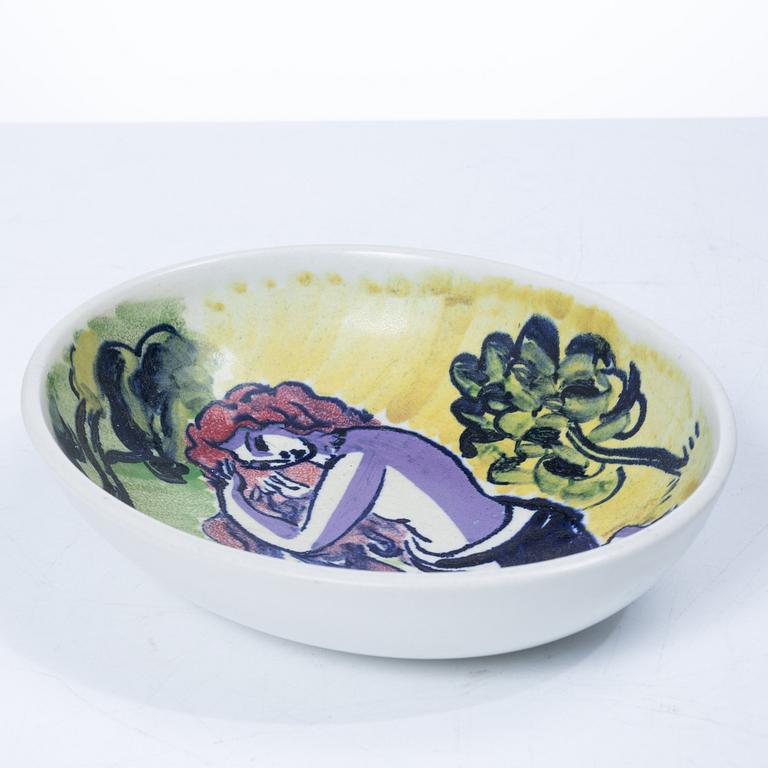 Isaac Grünewald, skål, Rörstrand.