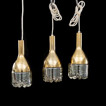 HILLEBRAND LEUCHTEN, a set of three window lights, Germany, mid 20th century.