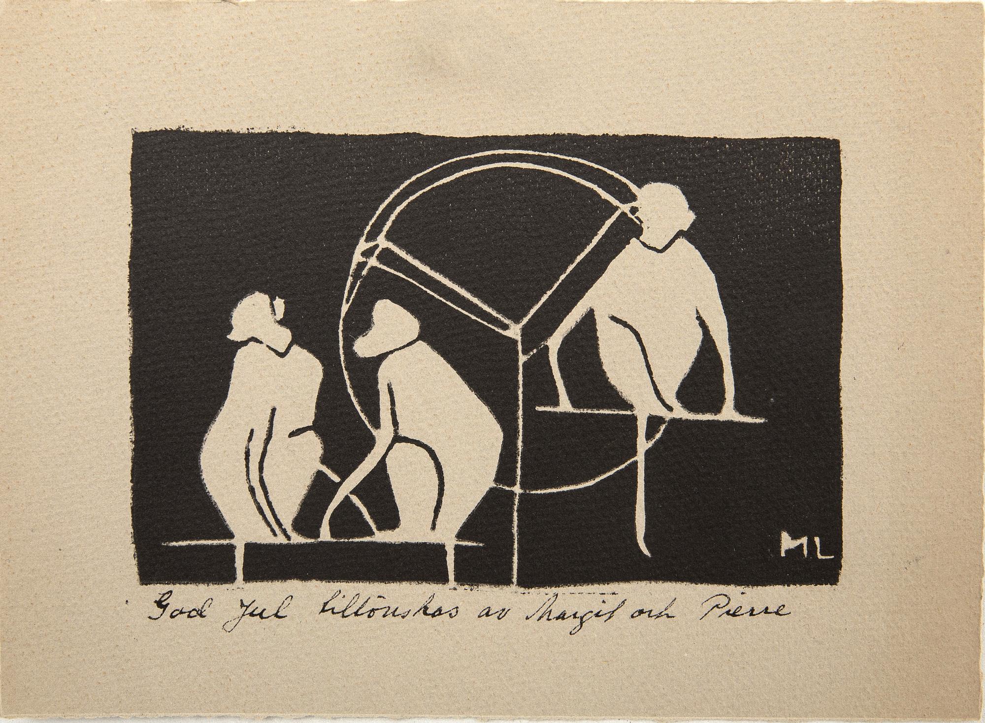 Margit Ljung och Pierre Olofsson julhälsningar 3 st.