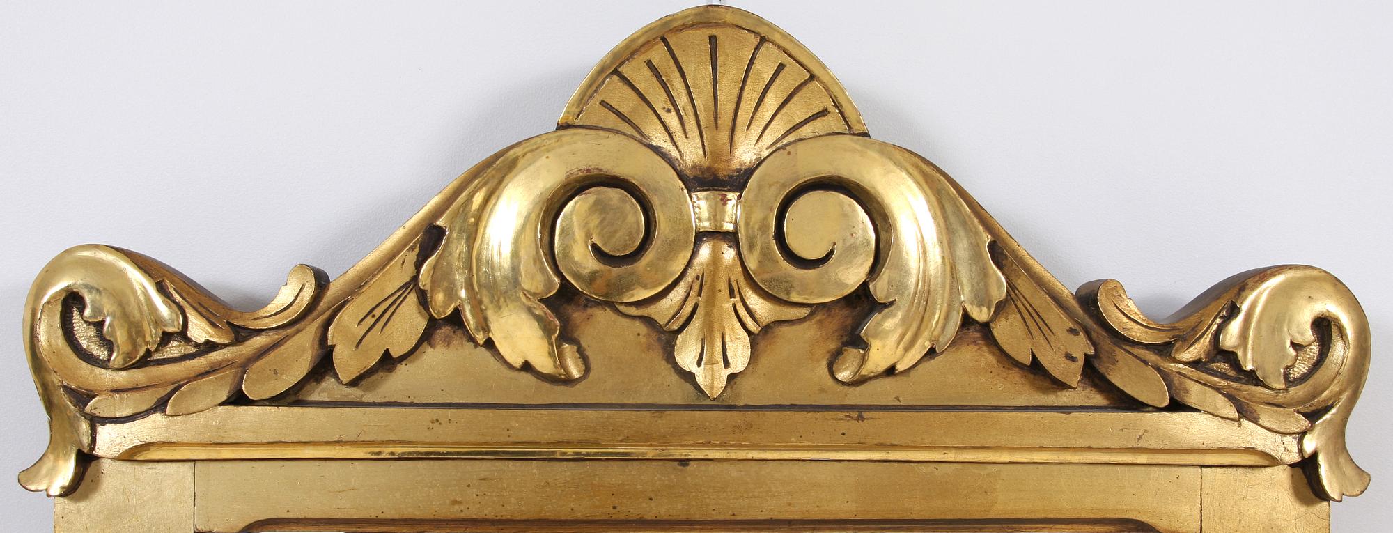 SPEGEL samt KONSOLBORD, rokokostil, 1900-tal.