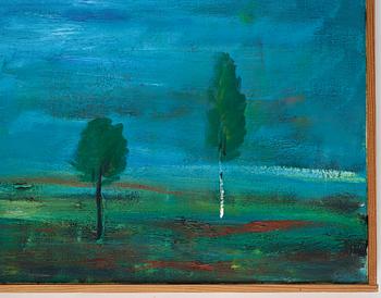 Hans Wigert, oil on canvas, signed and dated Grundsunda 1993 verso.