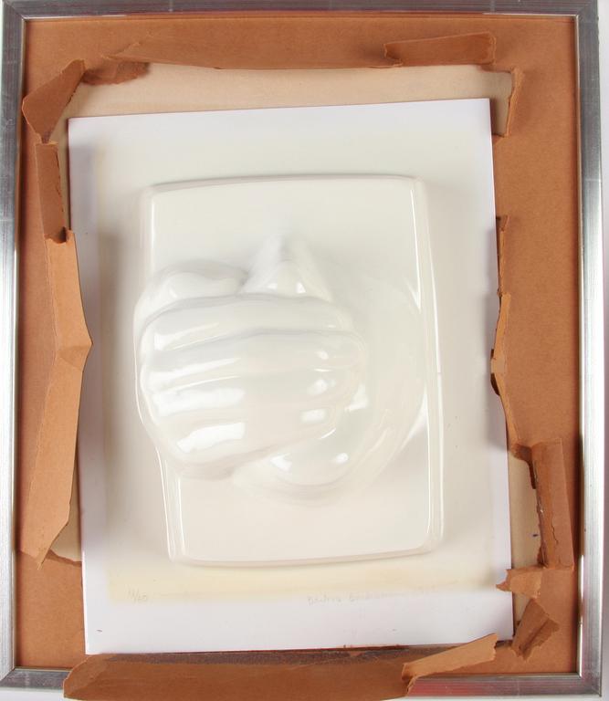 BÄCKSTRÖM, BARBRO. Reliefer, 3 st, plast, sign o dat 1973.