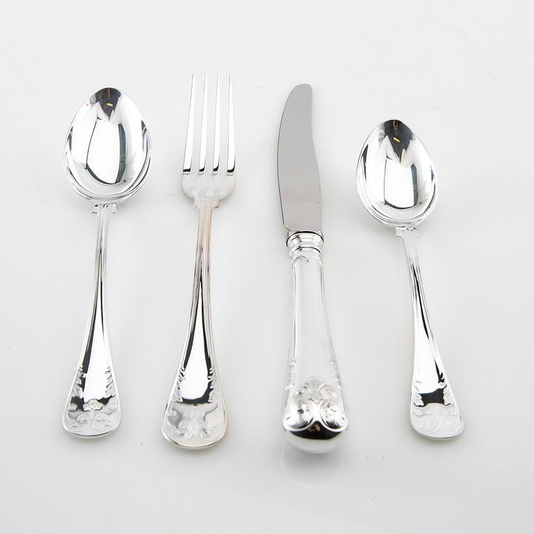Cutlery silver, 48 pieces "Old French", GAB, Eskilstuna, 2005.