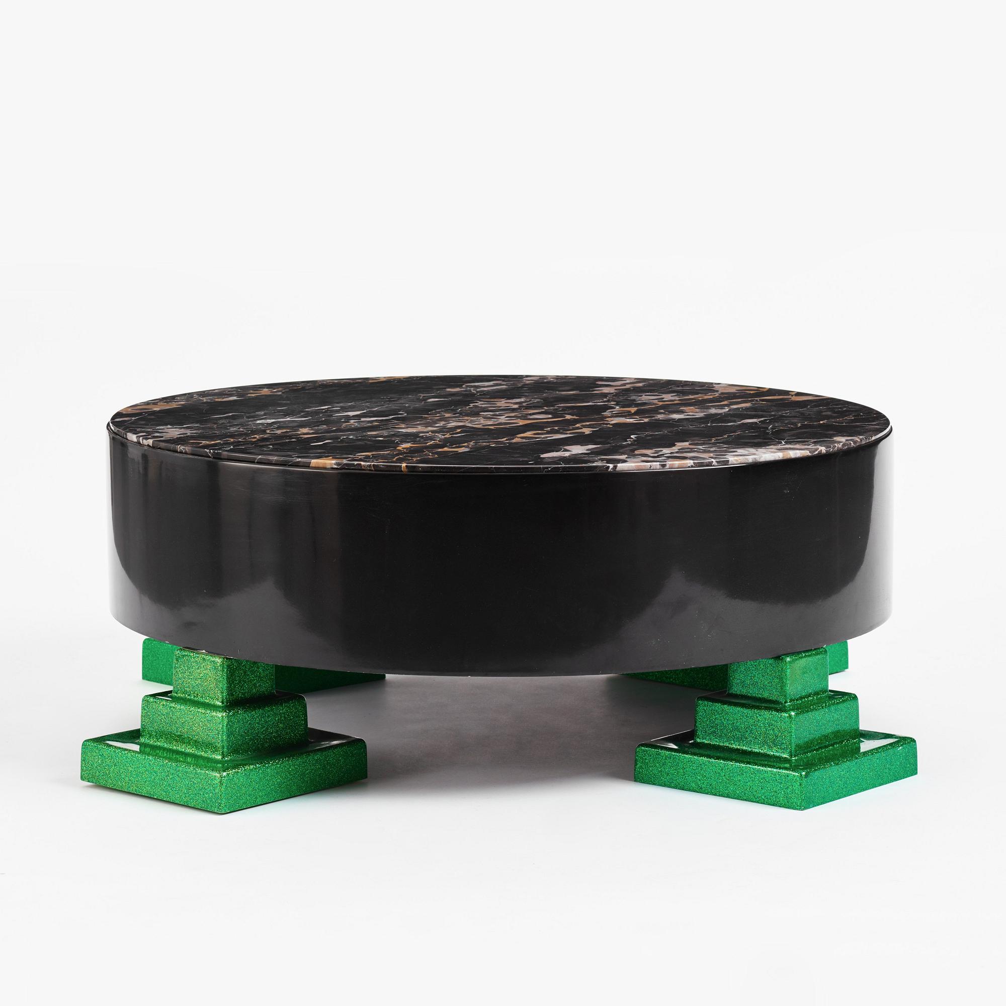 Ettore Sottsass, a "Park Lane" coffee table, Memphis, Italy, post 1983.