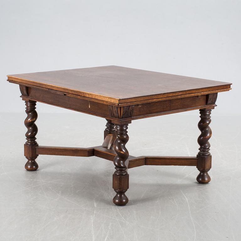 MATSALSMÖBLEMANG, barockstil, 11 delar, omkring 1900.