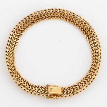 ARMBAND, 18K guld, ormlänk.