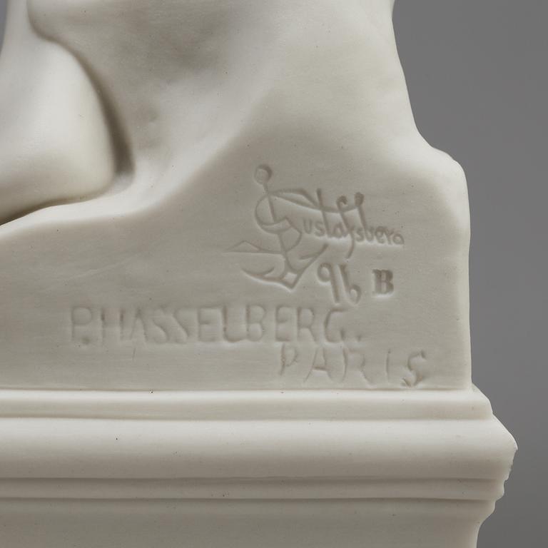 TWO PARIAN FIGURES, Gustafsberg, ca 1900.