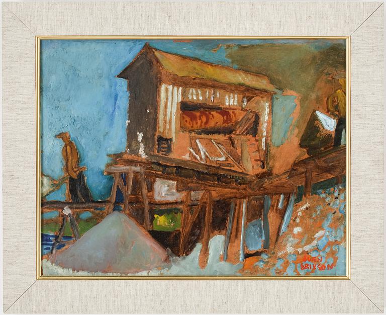 SVEN X:ET ERIXSON, olja på pannå, signerad.