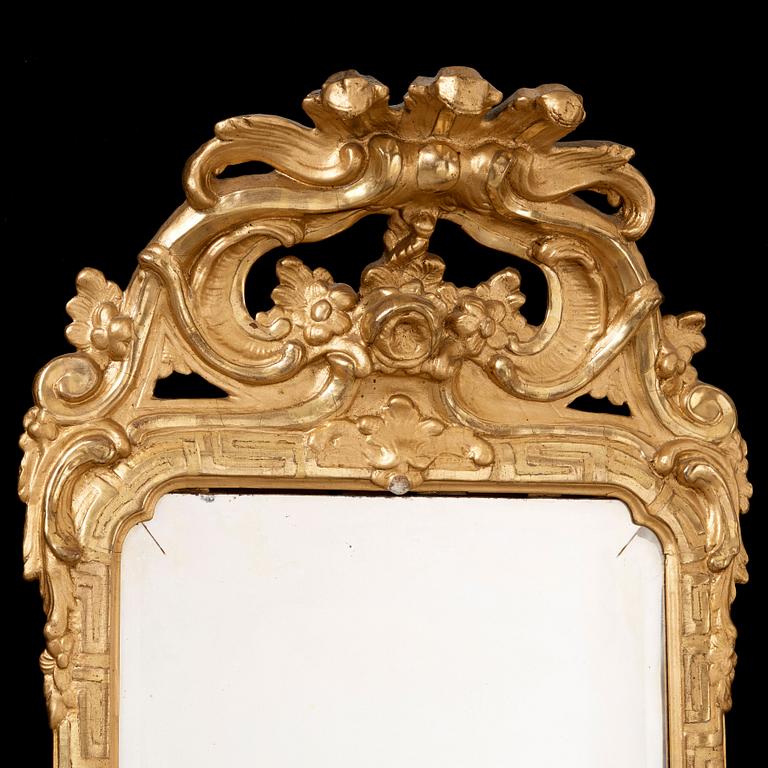 A Swedish Rococo 18th century mirror.