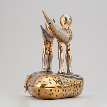 Walter Bengtsson, skulptur, metall, signerad WM.